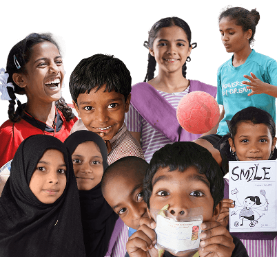 Smiling children from Dream a Dream programmes